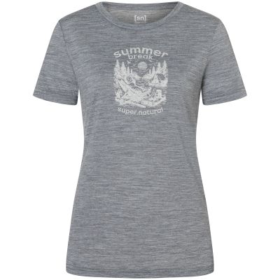 2. Koszulka damska SUPER.NATURAL W Summer Break Tee szara