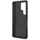 7. Etui AMG Double Layer Rhombs MagSafe na Samsung Galaxy S25 Ultra - czarno-czerwone