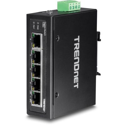 5. TRENDnet Industrie Switch  5 Port Gbit IP30 DIN-Rail  Metall