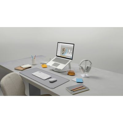 3. Logitech 920-012204 klawiatura Dołączona myszka Uniwersalne RF Wireless + Bluetooth QWERTZ Niemiecki Biały