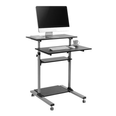 6. LogiLink BP0070 biurko komputerowe Czarny, Szary