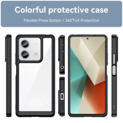 2. Etui Outer Space Case z żelową ramką do Xiaomi Redmi Note 13 Pro+ - czarne