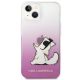 3. Etui Karl Lagerfeld Choupette Fun na iPhone 14 Plus - różowe