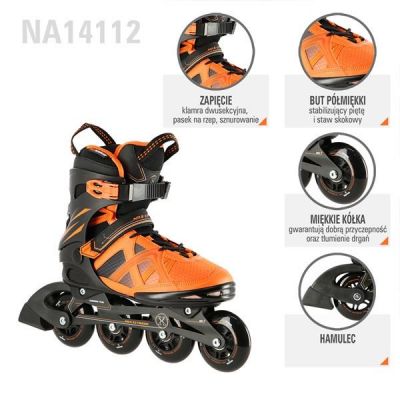 7. Łyżworolki Nils Extreme NA14112 42 16-01-188