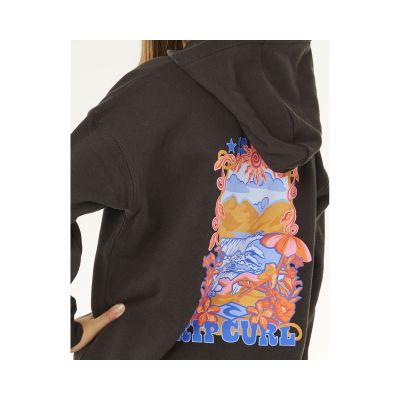 5. Bluza dziewczęca RIP CURL Sunshine Squad Hood - Girl czarna