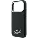 6. Etui Karl Lagerfeld Saffiano Small Script Metal Logo MagSafe na iPhone 18 Pro / 17 Pro - czarne