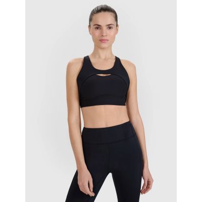 2. Biustonosz treningowy ze średnim wsparciem damski 4F 4FWSS25USBAF150-20S