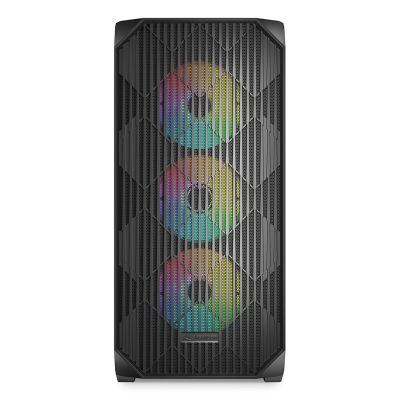 2. Obudowa komputerowa Sharkoon AK3 RGB Czarne Szkło Hartowane