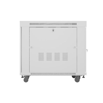10. SZAFA INSTALACYJNA RACK STOJĄCA 19" 15U 800X1000 SZARA DRZWI PERFOROWANE LCD LANBERG (FLAT PACK)