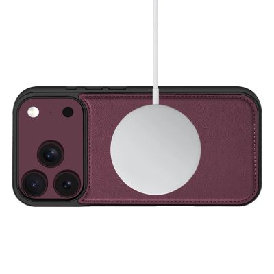 3. Etui Tech-Protect Wallet MagSafe na iPhone 17 Pro / 18 Pro - burgudnowe