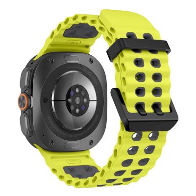 2. Pasek Tech-Protect Iconband Pro na Samsung Galaxy Watch Ultra 47 mm - limonkowo-szary