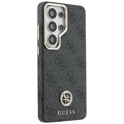 4. Etui Guess 4G Rhinestone Round Logo MagSafe na Samsung Galaxy S26 Ultra - czarne