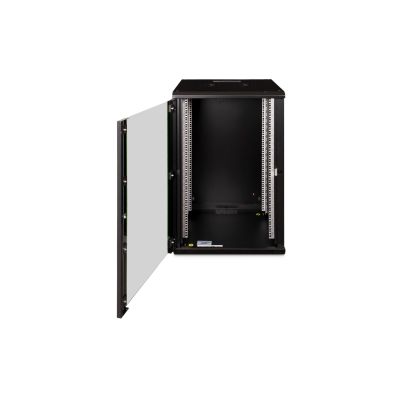 5. Digitus Szafa sieciowa wisząca Unique 19" 20U rack 600x600, drzwi szyba, czarny, niedzielona, złożona, 100kg