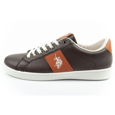 2. U.S. Polo Assn. buty trampki sneakersy męskie modne brązowe wygodne