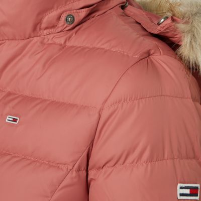 8. Kurtka puchowa Tommy Jeans TJW Basic Hooded Down Jacket W DW0DW10506