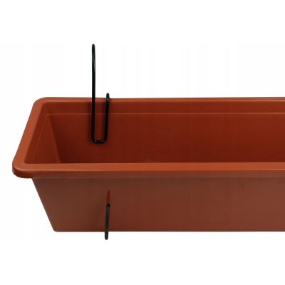 9. WIESZAK HAK UCHWYT DO SKRZYNEK BALKONOWYCH AGROHANG CZARNY