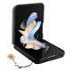 4. Etui Guess 4G Charms Collection na Samsung Galaxy Z Flip 5 - brązowe