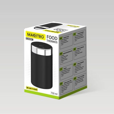 6. Termos obiadowy 750ml MR-1649-75-BLACK MAESTRO