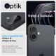 9. Szkło na aparat Spigen Optik GLAS.TR Camera Protector 2-PACK na iPhone 16 / 16 PLUS - czarne