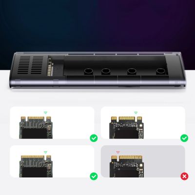 6. Kieszeń Ugreen CM400 90264 na dysk SSD M.2 z portem USB-C 3.2 - szara