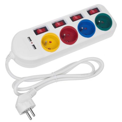 8. MACLEAN LISTWA ZASILAJĄCA 4 GNIAZDA 2XUSB MCE229W