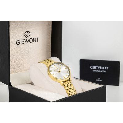 9. Zegarek Damski Giewont Sapphire Złoto Srebrny GW7370-B2