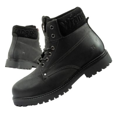 Wrangler Arch Fur buty męskie sztyblety trzewiki eleganckie ocieplane czarne