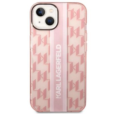 3. Etui Karl Lagerfeld Mono Vertical Stripe na iPhone 14 Plus - różowe