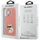 8. Etui Karl Lagerfeld IML Aquarelle Choupette & Logo na iPhone 16 - różowe