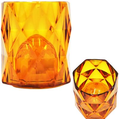 9. MINI LAMPA DEKORACYJNA 6 CM AMBER CIEPŁY BIAŁY 1 LED