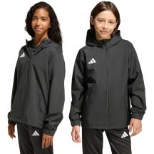 Kurtka dla dzieci adidas Entrada 26 All Weather czarna JZ9104