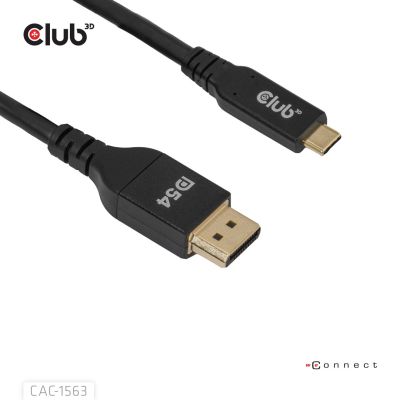 2. CLUB3D CAC-1563 adapter kablowy 2 m USB Type-C DisplayPort Czarny