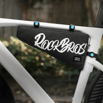 4. Torba rowerowa Rockbros G008 Flash Journey na ramę trójkątna XL 1,9 l - czarna