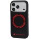 3. Etui Audi RSQ Carbon Fiber Sport Red Circle MagSafe na iPhone 18 Pro / 17 Pro - czarne