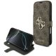 Etui Guess Book 4G Metal Logo na iPhone 18 Pro / 17 Pro - brązowe