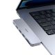 4. Hub USB Baseus UltraJoy Series 6w1 USB-C 40 Gb/s USB 3.0 HDMI 4K z czytnikiem SD i microSD - szary