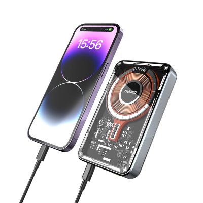 14. Dudao TGK1 powerbank z ładowarką bezprzewodową MagSafe 20W 10000mAh czarny (TGK1-czarny)