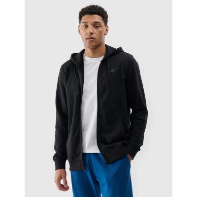 Bluza dresowa z kapturem rozpinana męska 4F 4FWAW26TSWSM3494-20S