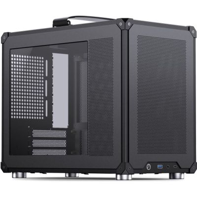 Obudowa PC Jonsbo C6 MAX, Mini Obudowa, Micro-ATX, Szkło Hartowane -