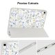 6. Etui Tech-Protect SC Pen na iPad 10.9" 2022 (10 gen.) / 11" 2025 (11 gen.) - stokrotki z liśćmi