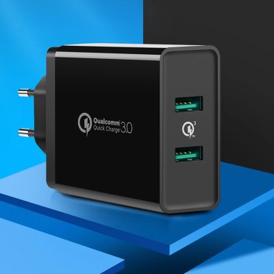 2. Ugreen ładowarka sieciowa 2xUSB-A 36W QC3.0 czarna (CD161)