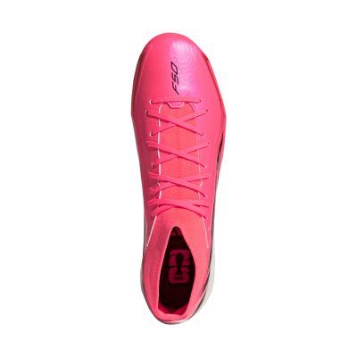 4. Buty piłkarskie adidas F50 Hyperfast League Mid FG różowe KJ6714