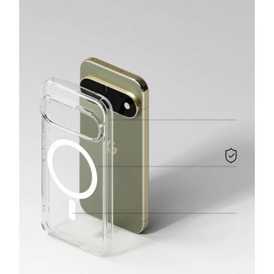 6. Etui Ringke Fusion Magnetic MagSafe na Google Pixel 11 Pro - przezroczyste