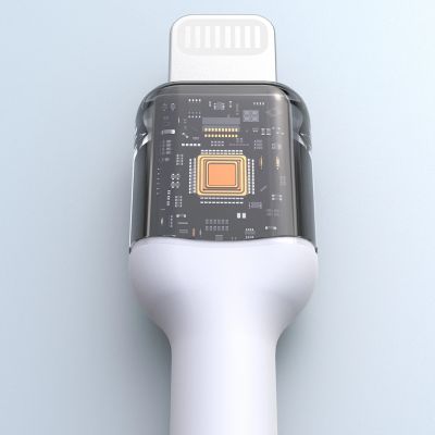 6. Kabel Dudao L9X 30W USB-C - Lightning 1m - biały