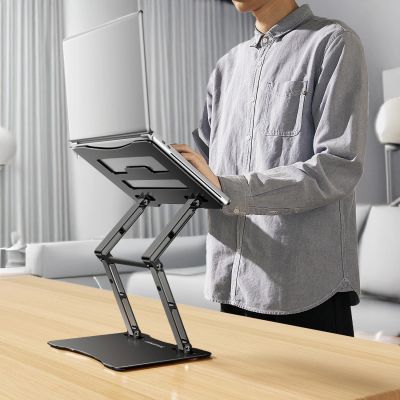 13. Podstawka pod laptopa, tablet Wozinsky WRS-CPY75DSB aluminiowa + Gratis! podstawka do smartfona - czarna
