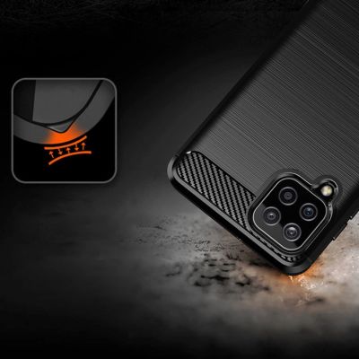 9. Carbon Case elastyczne etui pokrowiec Samsung Galaxy A22 4G czarny