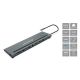 3. Stacja dokująca CONCEPTRONIC 12-1 USB-C->2xHDMI/3xUSB-A/DP/+ 18cm gr