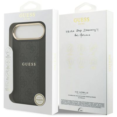8. Etui Guess 4G Stripe MagSafe na iPhone Air - czarne
