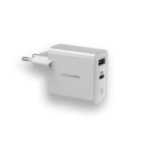 RealPower 352262 ładowarka do urządzeń przenośnych Uniwersalne Biały Prąd przemienny Szybkie ładowanie Wewnętrzna