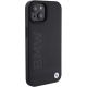 4. Etui BMW Leather Hot Stamp na iPhone 15 Plus - czarne